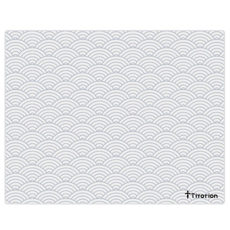 Mouse Pad Gamer Apex Hibrid Profissional 49x42 Preto Branco Vermelho Girl Espada Ergonômico Titorion