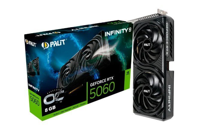 Placa De Video Palit Geforce RTX 5060 8GB Infinity 2 Oc