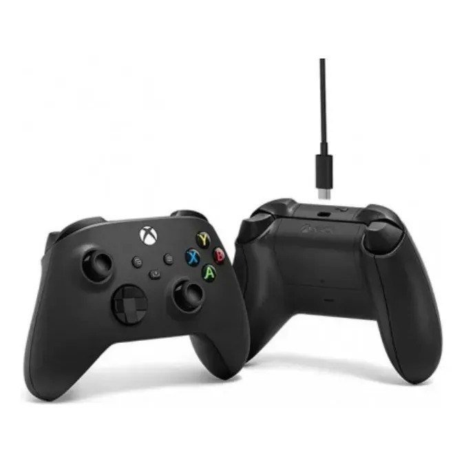 Controle Sem Fio Xbox + Cabo USB-C - Carbon Black + Frete Grátis