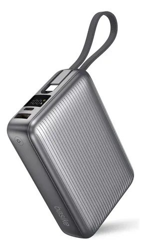 Basike Power Bank 20.000mah Rápido Portátil 45w Com Display Cor Branco