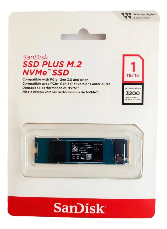 Ssd NVMe M.2 1tb Sandisk Plus Nvme 2280