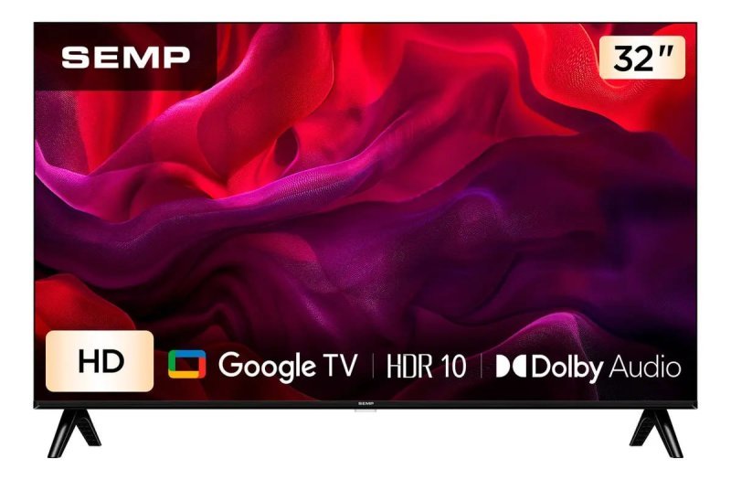 Semp TV 32 Polegadas LED HD - Google TV WiFi Bluetooth HDR10