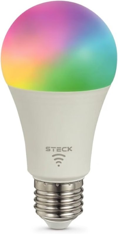 Steck, Lâmpada Rgb+ 12W Wi-Fi Ble, Ambiente Conectado, SLAMP1