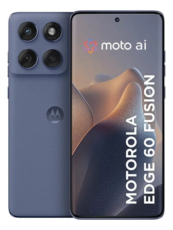 Smartphone Motorola Edge 60 Fusion 5G - 256GB 16GB (8GB RAM+8GB RAM Boost), 50MP Sony AI Camera IP68 NFC - Cinza Vegan Leather