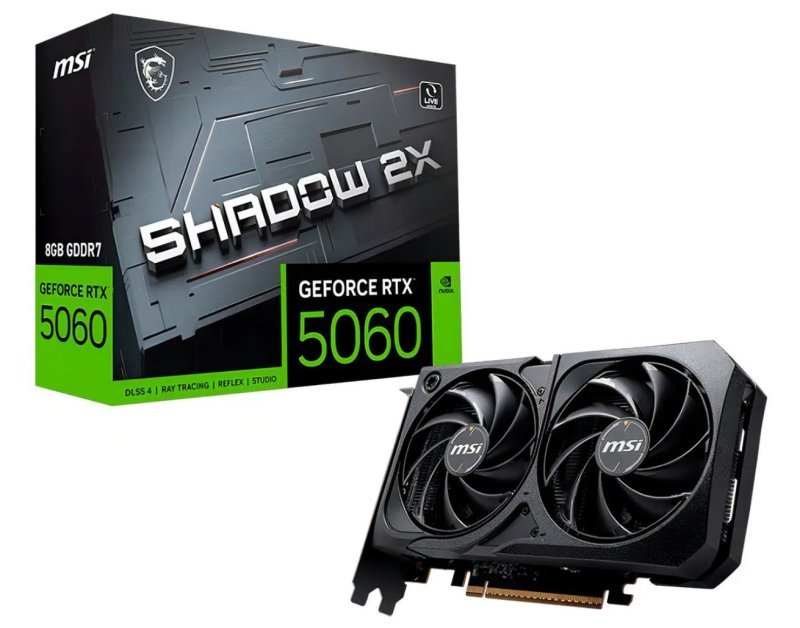 Placa de vídeo MSI GeForce RTX 5060 de 8GB