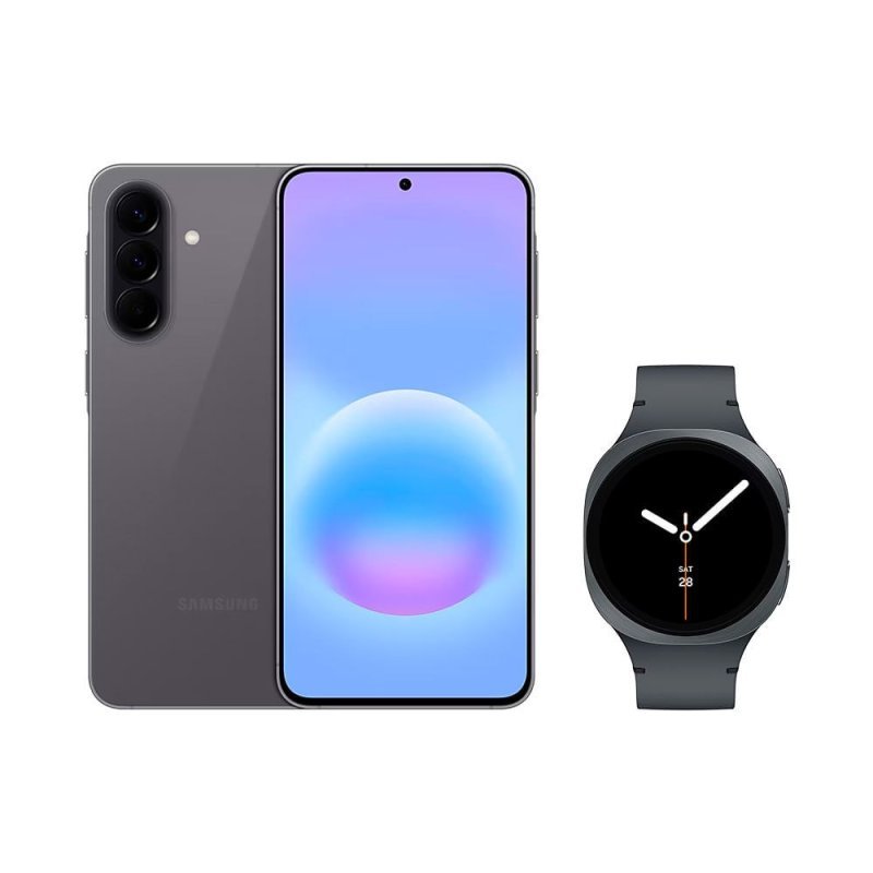 Galaxy A57 5G (128GB) - Cinza + Galaxy Watch8 BT 40mm - Grafite