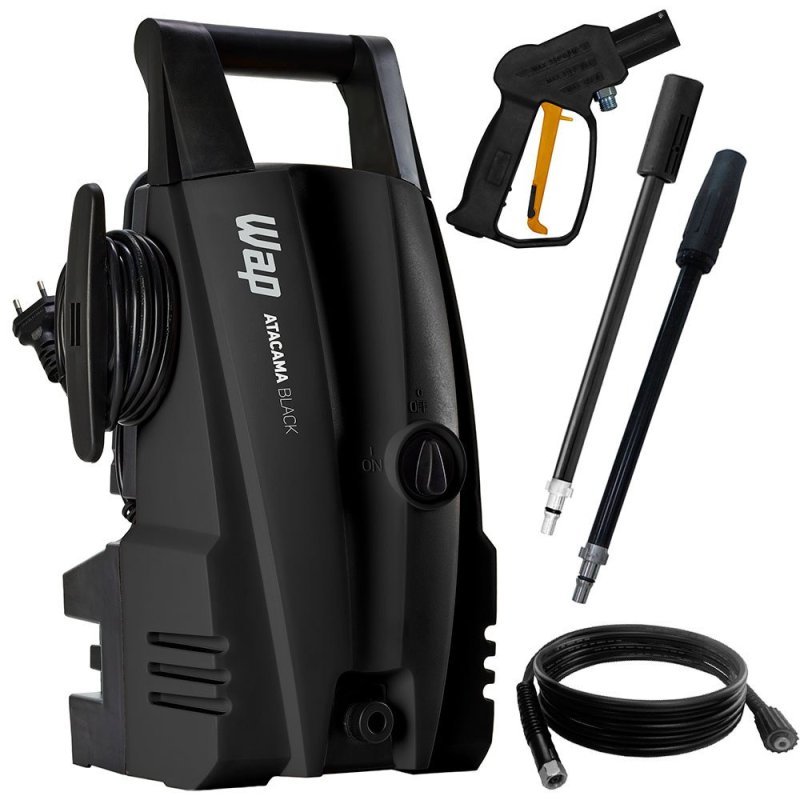 Lavadora de Alta Pressão WAP Atacama Black Potência 1400W Pressão 1500PSI Motor Universal