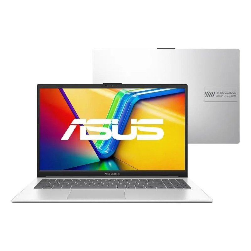 Notebook ASUS Vivobook Go 15, Intel Core i3 N305, 8GB RAM, 512GB SSD, Windows 11 Home, Tela NanoEdge 15,6" FHD, Cool Silver - E1504GA-NJ435W