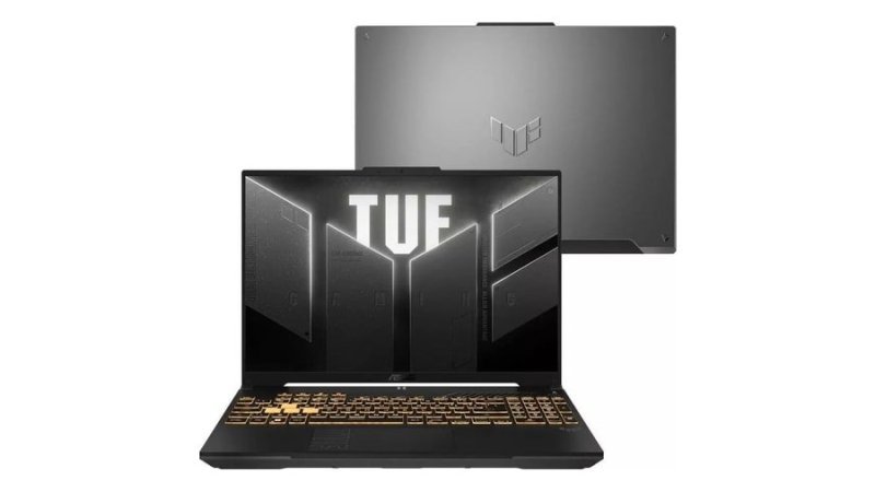 Notebook ASUS TUF Gamer F16 FX607VU NVIDIA RTX 4050 Intel 5 210H 16GB RAM 512GB SSD Linux LED FHD 16" IPS 144Hz RL385
