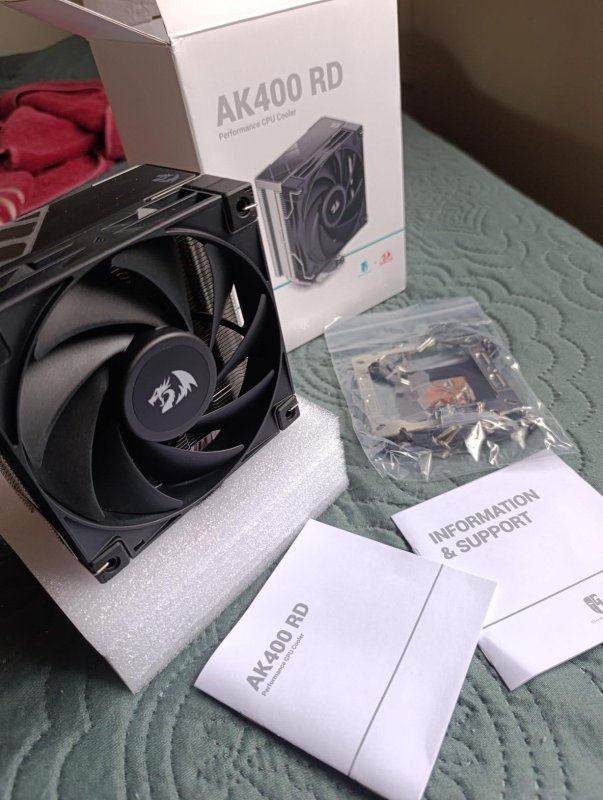 Air Cooler GamerStorm X Redragon AK400 RD Preto 4 Heatpipes Fan 120 mm