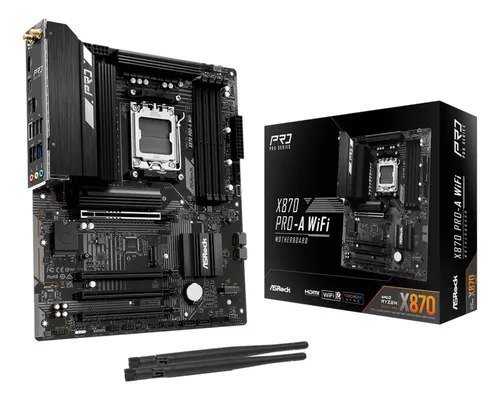 Placa-mãe Asrock X870 Pro-a Wifi 7 Para Amd Am5 Ddr5