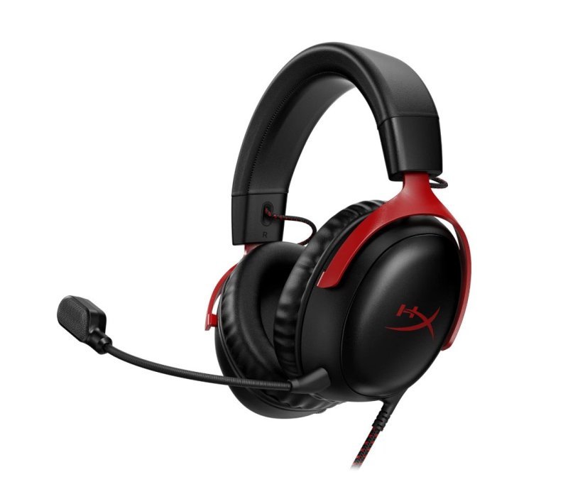 Headset Gamer HyperX Cloud III, Preto e Vermelho
