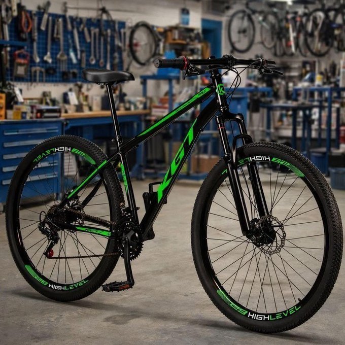Bicicleta Aro 29 Aço Carbono Freios a Disco Suspensão 21 Vel + Frete Grátis