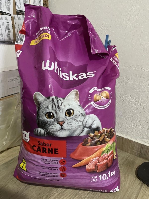 Ração Whiskas Carne Para Gatos Adultos 10,1 kg + Frete Grátis