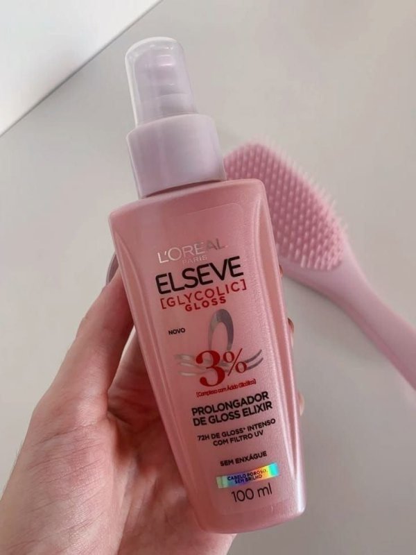 3x L'Oréal Paris Elseve Glycolic Gloss, Sérum Finalizador Antiporosidade 100ml