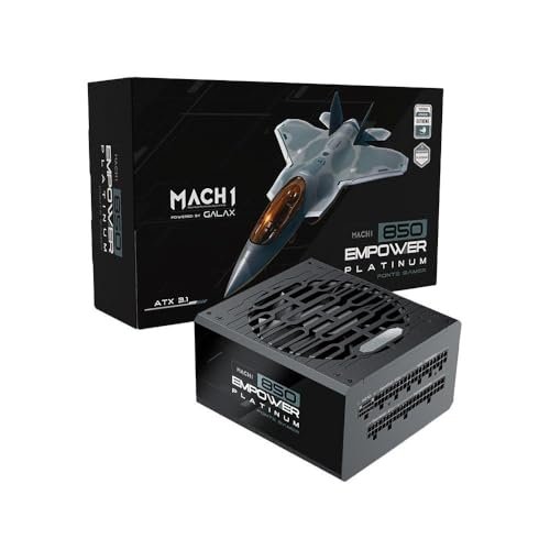 Fonte Mach1 Empower, 850w, 80 Plus Platinum, Modular, Pfc Ativo, Preto - 850empower