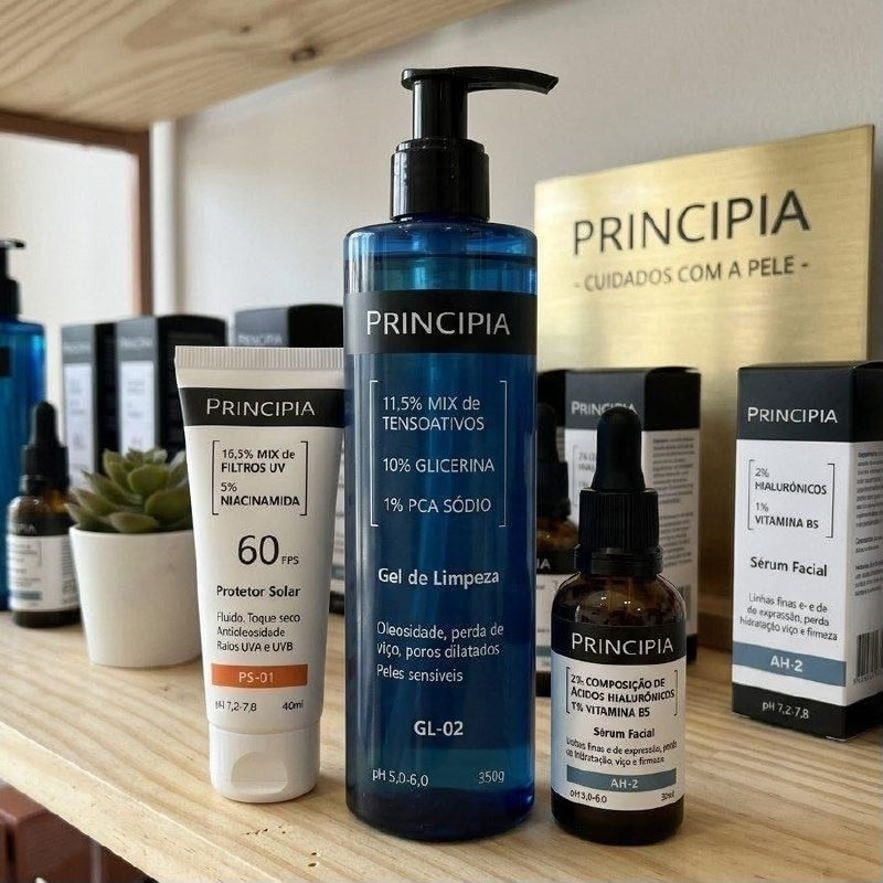 Kit Principia Primeira Rotina Skincare GL-02 + AH-2 + PS-01