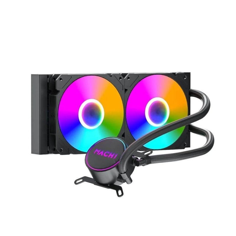 Water Cooler Mach1 Logic, Rgb, 240mm, Amd e Intel, Preto Gk240