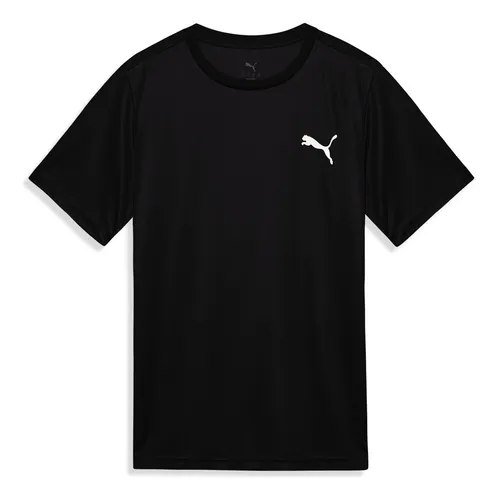 Camiseta Ess Small Puma Logo Poly Tee Masculina Puma Preto G