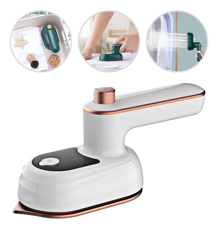 Mini Ferro de Passar Roupa a Vapor para Viagem Bivolt