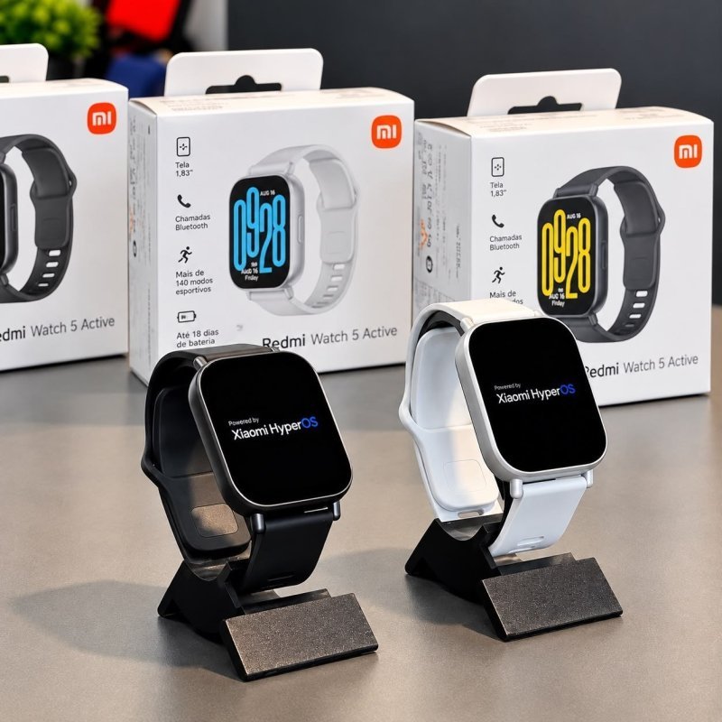Relógio Smartwatch Redmiwatch 5 Active Prata Xiaomi Original