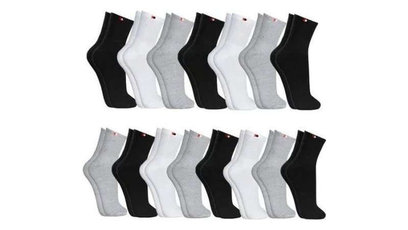 Kit 15 Pares Meias Sport Algodão Cano Médio Sandrini Confort