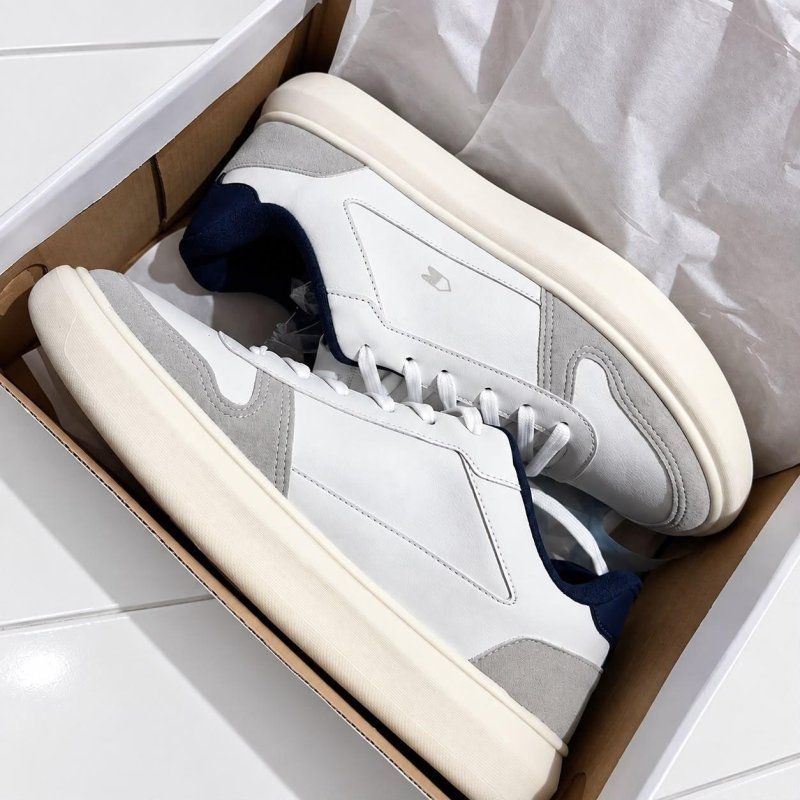 Tênis Sapatenis Masculino Sandrini Evoke Lite Branco Couro (39 ao 44)