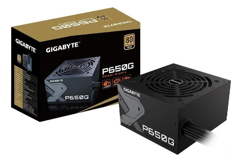 Fonte de Alimentação Gigabyte P650G 650W 80 Plus Gold ATX 3.1 PCIe 5.1