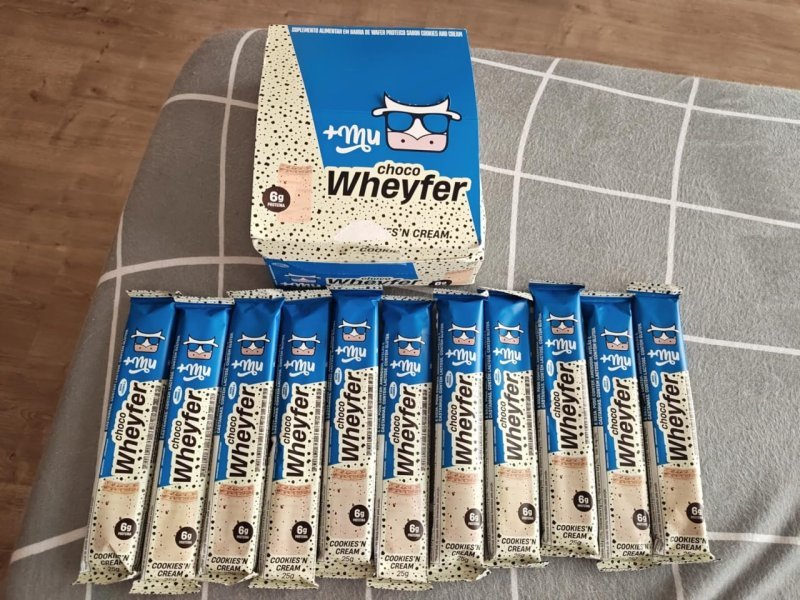Mu Chocowheyfer Proteico Sabor Cookies - Display com 12 unidades - 300g