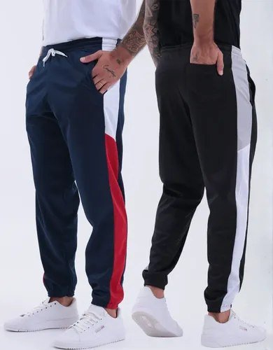 Kit2 Calça Moletom Masculina Academia Corrida Chimpa Esporte Preto M