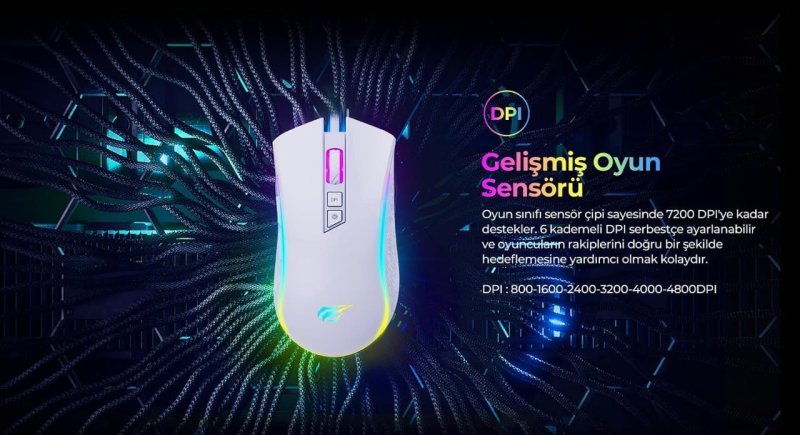 Mouse Gamer Havit MS1034 White