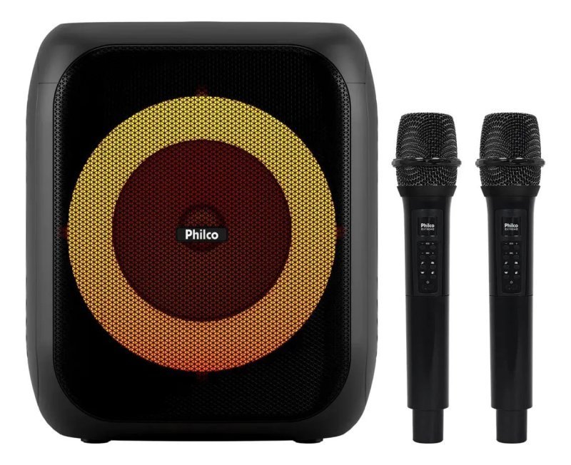 Caixa de Som Amplificada Philco Extreme Bluetooth 5.3 480W com 2 Microfones TWS Flash Light - PCX4801