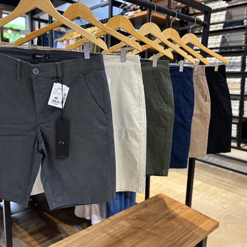 Bermuda Sarja Masculina Slim Chino Social Algodão 100% (36 ao 46)