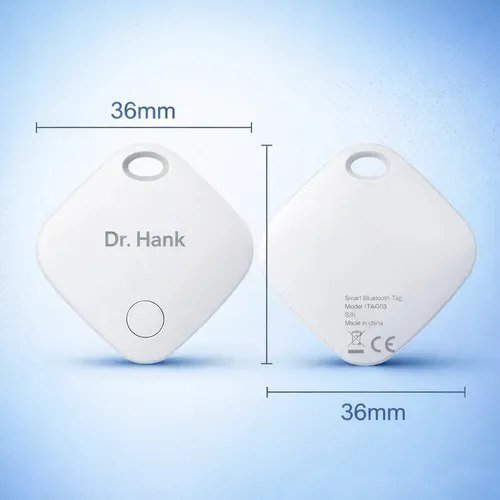 Mini Localizador Rastreador Smart Tag GPS Cor Branco Dr Hank Compatível Com iPhone Apple
