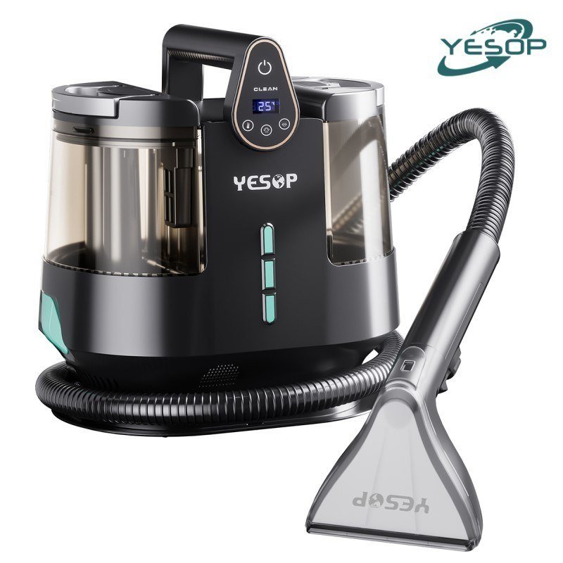 YESOP Extratora de Sujeira Aspirador a Vapor 1700W 13kPa Limpador Sofá Tapetes e Estofados