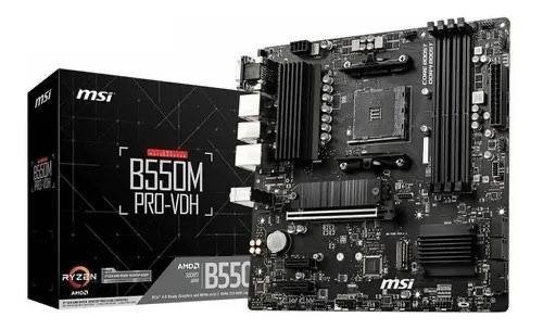 Placa-mãe MSI B550m Pro-VDH Am4 HDMI VGA Dport