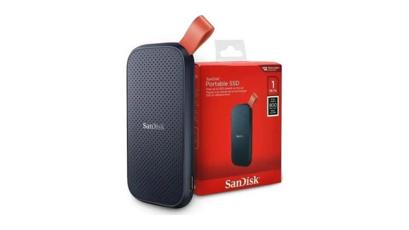 SSD Externo Portátil 1TB Interface USB 3.2 SanDisk SDSSDE30-1T00