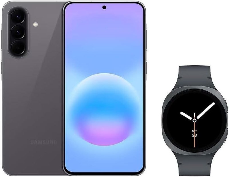 Samsung Galaxy A57 5G 128GB - Cinza + Galaxy Watch8 40mm - Grafite