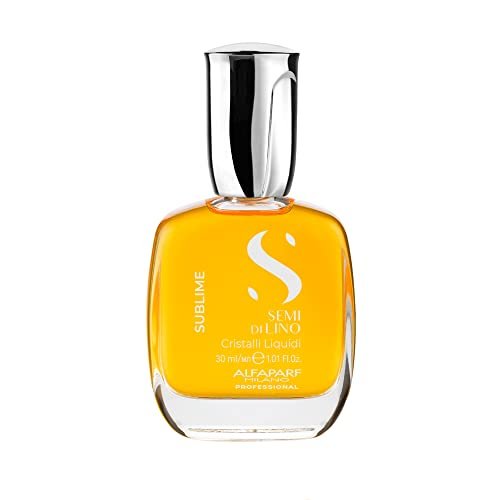 Alfaparf Milano Semi di Lino Sublime Cristalli Liquidi Óleo Capilar com Proteção Térmica - Tratamento de Sérum de Alisamento Finalizador Superior - Brilho Brilhante - Fórmula Vegana 30ml