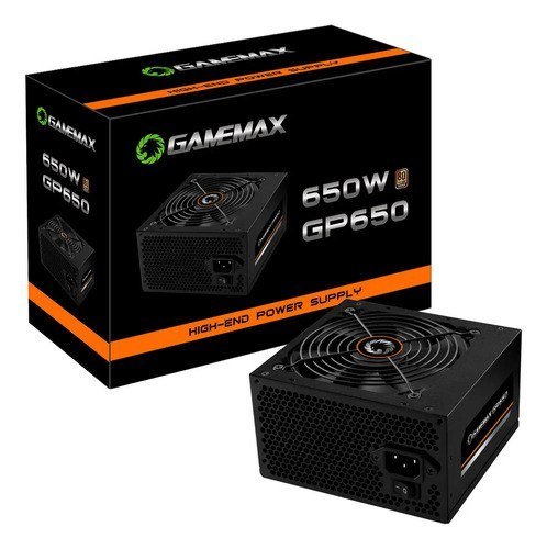 Fonte de Alimentação Gamemax GP650 650W 80 Plus Bronze Preta