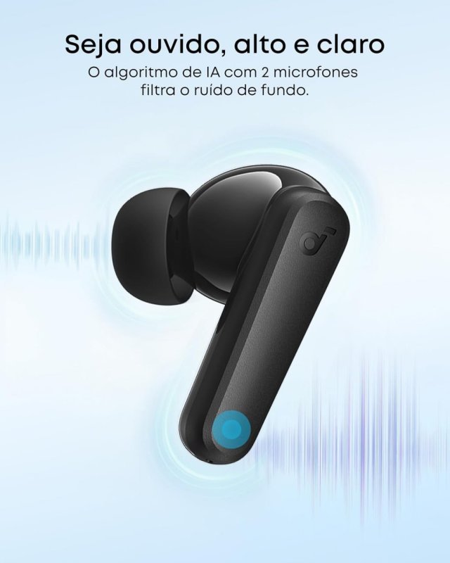 soundcore R50i da Anker, Fone de Ouvido Bluetooth 5.3 Sem Fio, 2 Mics IA