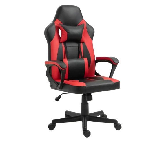 Cadeira Gamer Otello 100 Preto E Vermelho Material Do Estofamento Couro Sintético