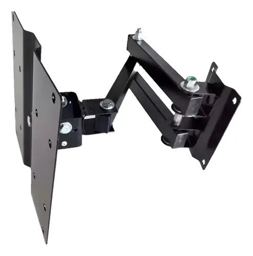 Suporte Tv Articulado Lcd Led Painel Parede 32 37 39 40 Pol Preto