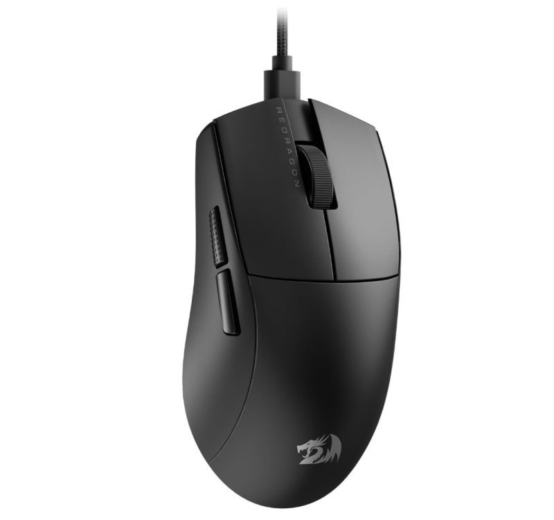 Mouse Gamer Redragon K1ng 1K Preto PAW3327 Cabo USB Tipo-C Removível 12400 DPI M724