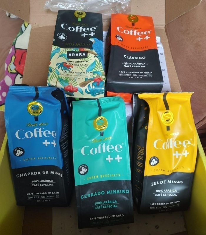 Kit 5 Pacotes Café Especial Em Grãos Coffee Mais - 5 x 250g