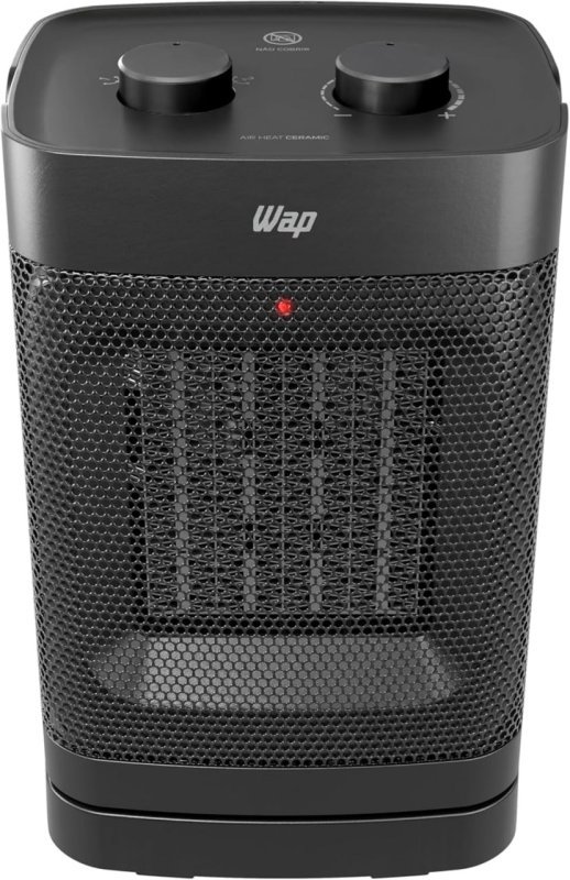 WAP Aquecedor de Ar Elétrico Portátil AIR HEAT CERAMIC 3 em 1 1500W 127V