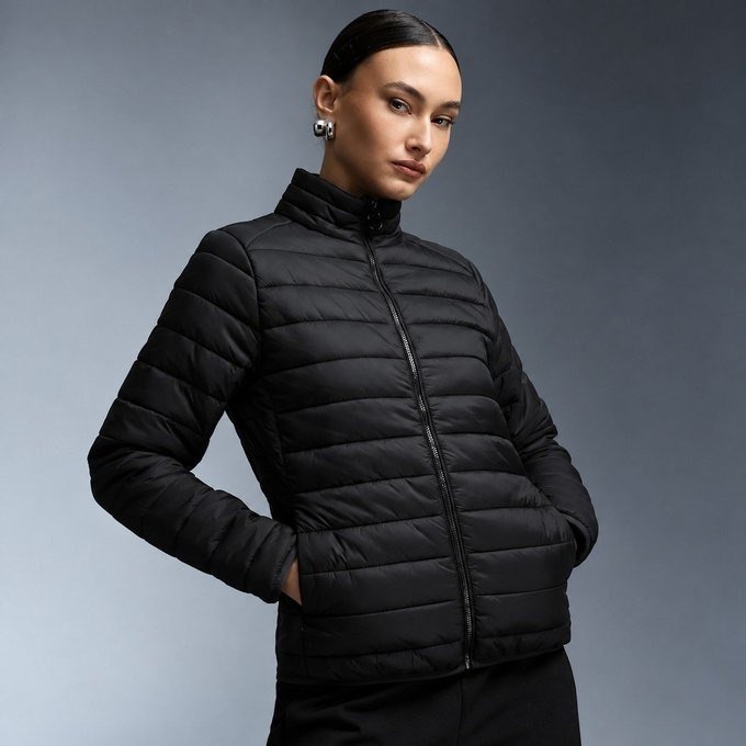 Jaqueta Bobojaco Puffer Impermeável Capuz