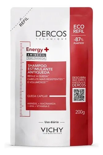 Shampoo Antiqueda Estimulante com Aminexil, Dercos Energy+ Vichy, 200g