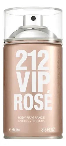 Body Spray Carolina Herrera 212 Vip Rosé Feminino 250ml - Body Splash de longa fixação