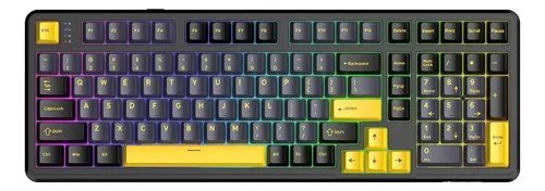 Teclado Mecânico Sem Fio Attack Shark X98 Star Black